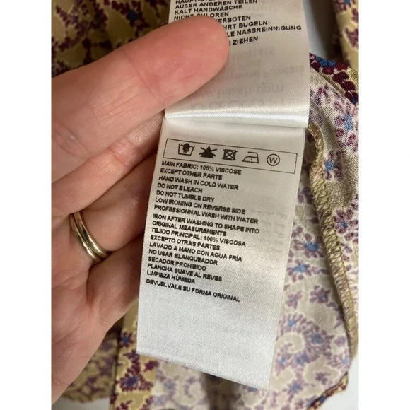 ba&sh Catty Quarter Sleeve Drapey Blouse-sz XS - Picture 6 of 13